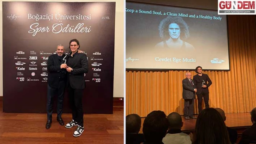 Mutlu, yılın en iyi sporcularına verilen ödüle layık görüldü