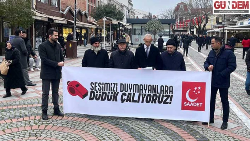 Saadet Partisi Edirne'den deprem uyarısı