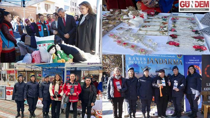 Saraçlar Caddesi'nde 25 Kasım İçin Güçlü Mesaj: 'Şiddete Karşı Birlikte Mücadele'