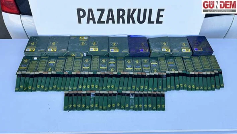 Sigaralara gizlenmiş likit esrar ele geçirildi