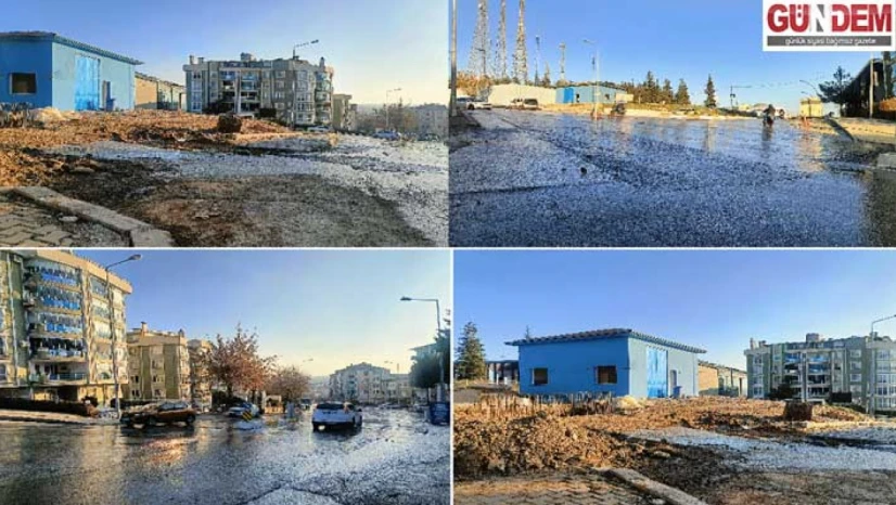 Su deposundan binlerce litre su boşa aktı