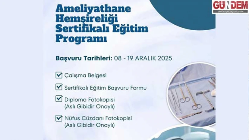 Sultan 1. Murat Devlet Hastanesi'nden sertifikalı eğitim duyurusu