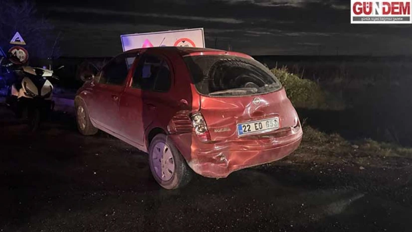 Tırla çarpışan otomobildeki 4 kişi yaralandı