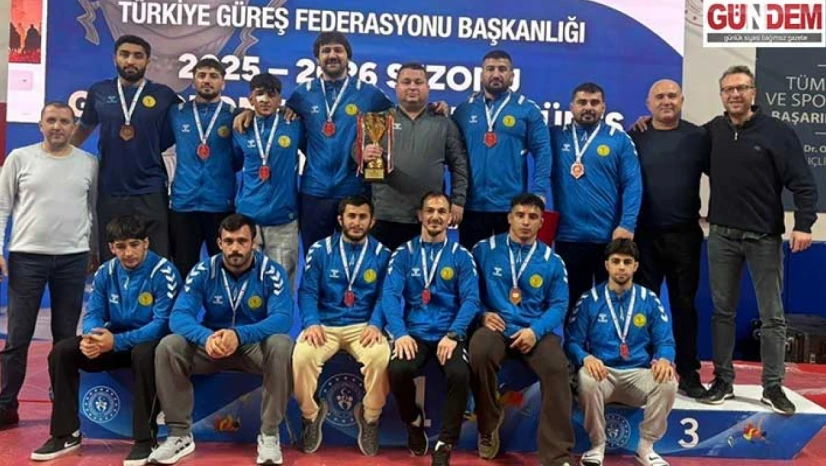 Trakya Birlik Spor Kulübü Güreş Takımı Türkiye üçüncüsü oldu