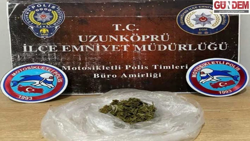 Üst aramasında yakayı ele verdi