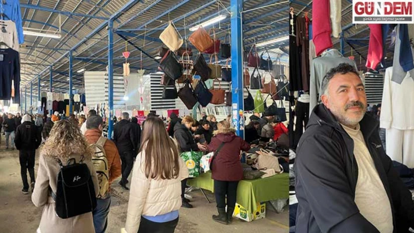 Yılbaşı öncesi Cuma Pazarı esnafın yüzünü güldürdü
