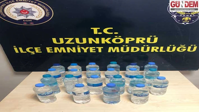 11 litre sahte içki ele geçirildi