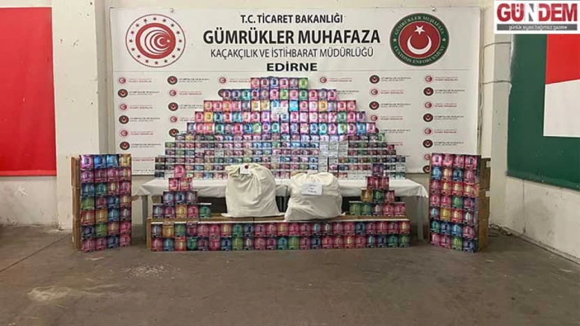 20 bin elektronik sigara ve 29 kilo esrar ele geçirildi