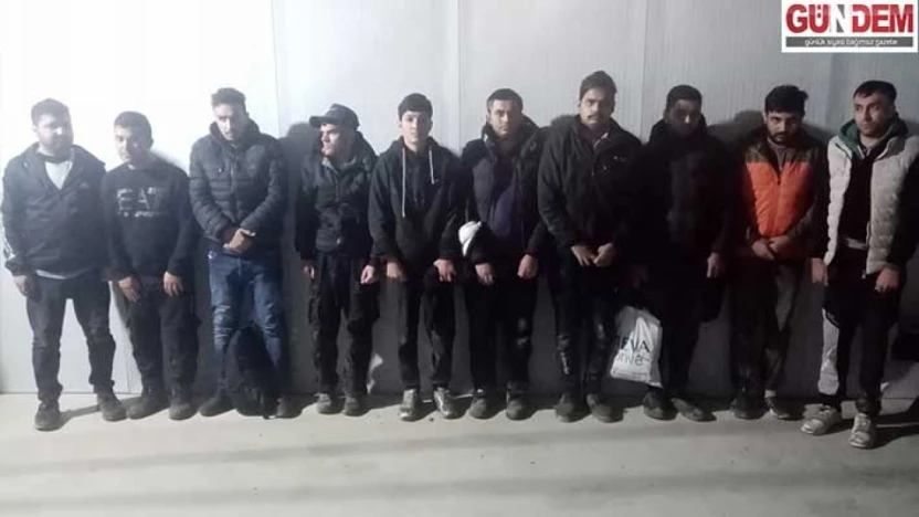 20 düzensiz göçmen yakalandı