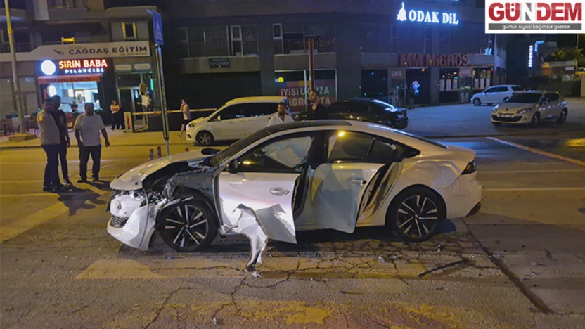 4 aracın karıştığı zincirleme trafik kazasında 1 kişi yaralandı