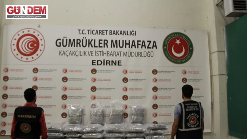 69 kilo 872 gram uyuşturucu ele geçirildi