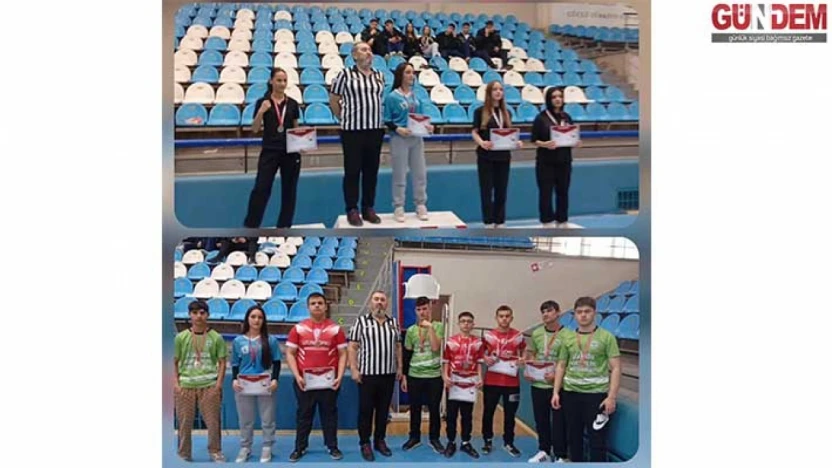 Bilek güreşi müsabakalarında Uzunköprülü sporcular dikkat çekti