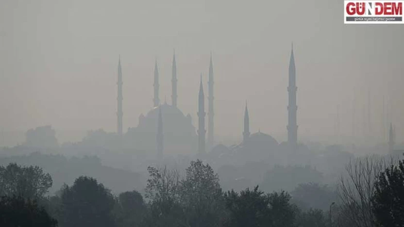 Bulgaristan'daki orman yangınının koku ve dumanı 50 kilometre uzaklıktaki Edirne'ye ulaştı