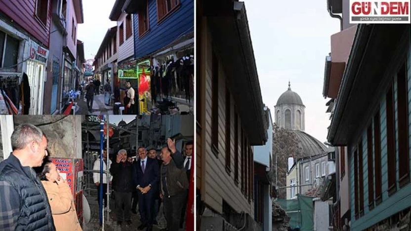 'Dar Çarşı'daki restorasyon çalışmalarında sona gelindi