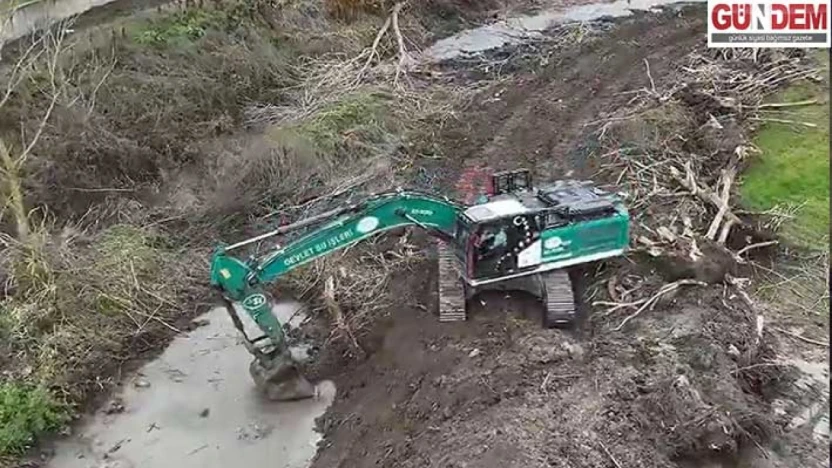 DSİ'den Havsa hattında taşkın önleyici çalışmalar