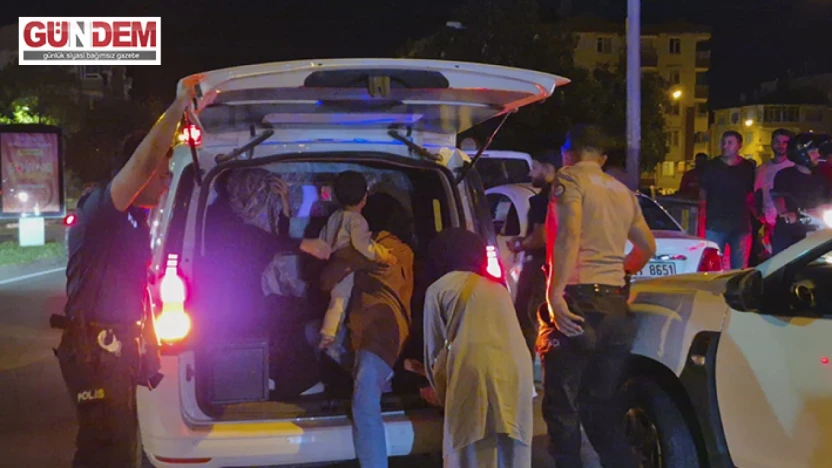 Dur ihtarına uymayan otomobilde 6 düzensiz göçmen yakalandı