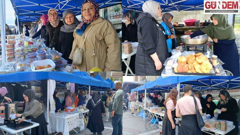 Edirne'de Filistin ve yerel yardımlar için kermes düzenlendi