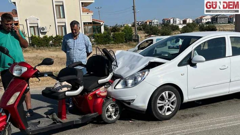 Edirne'de otomobilin çarptığı elektrikli bisikletteki 1 kişi öldü