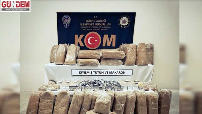 Edirne Emniyeti'nden suç örgütlerine ağır darbe