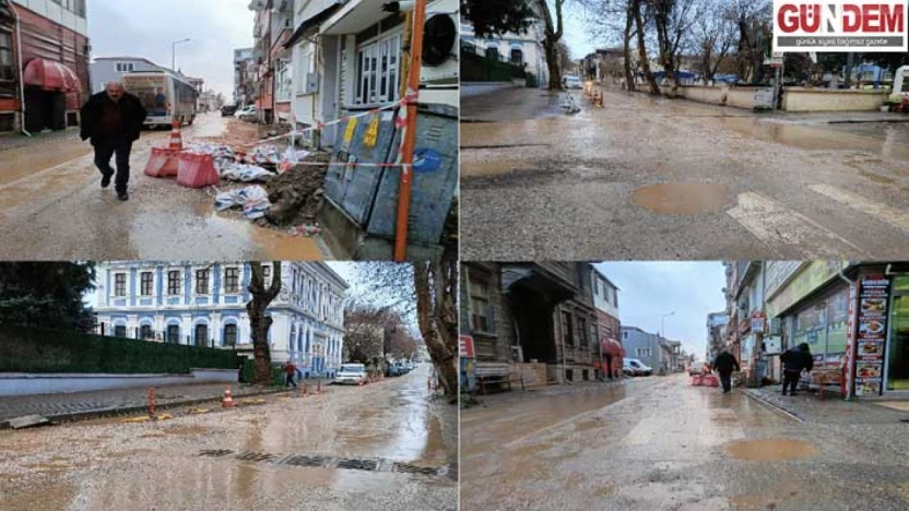 Edirne'nin vitrini çamur içinde: Kaleiçi'nde altyapı var, hizmet yok…