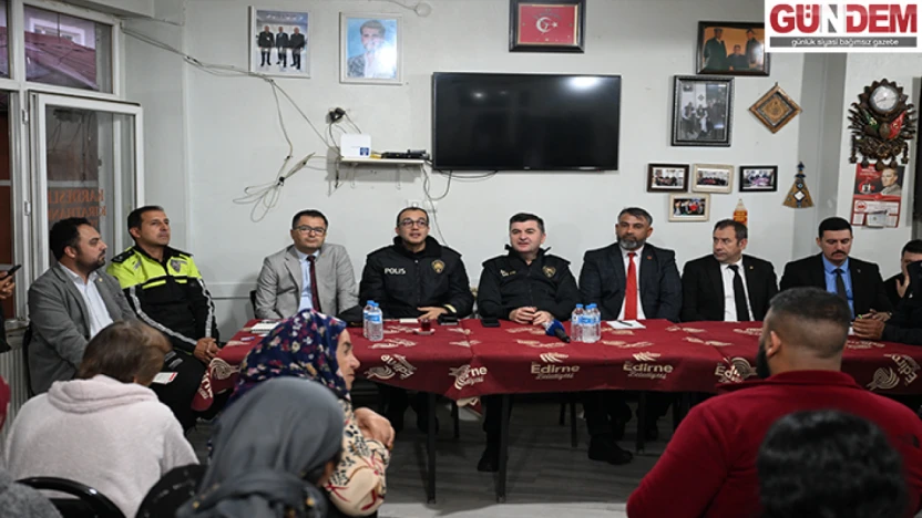 Emniyet Müdürü Ayhan, Çavuşbey Mahallesi'nde vatandaşlarla bir araya geldi