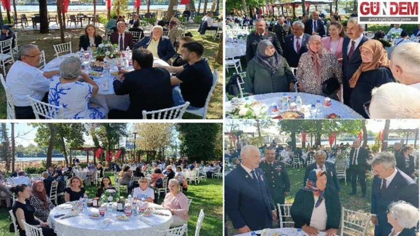 Gaziler yemekte buluştu