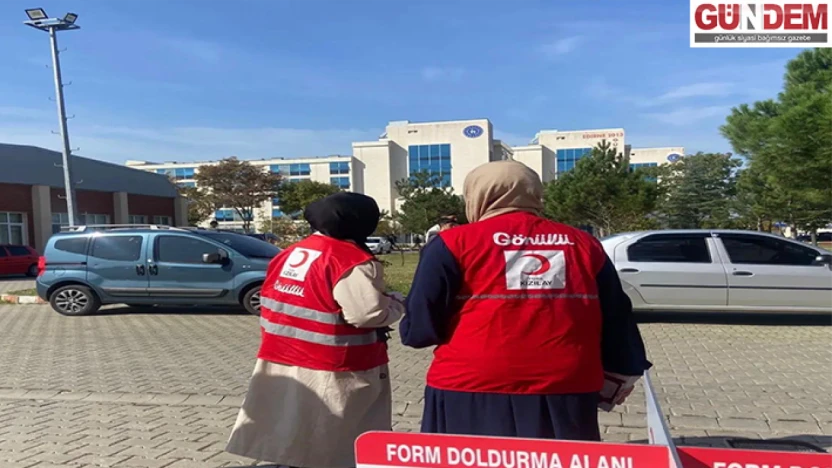 Genç Kızılay'dan afet bilinci tatbikatı