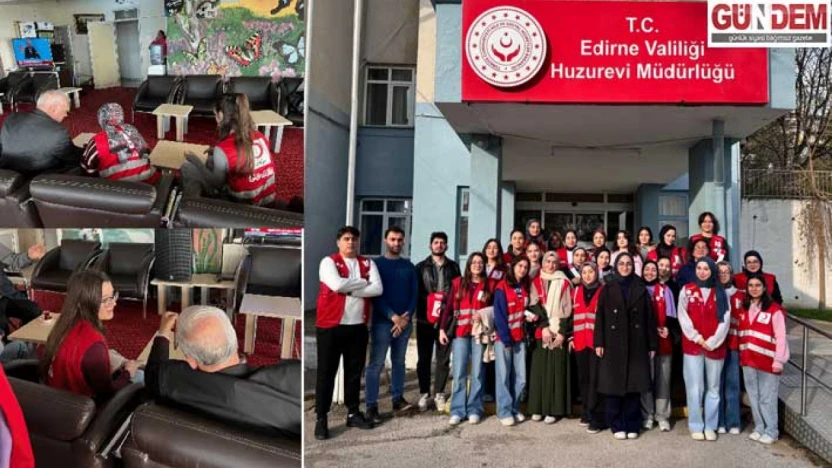 Genç Kızılay'dan huzurevine sıcak ziyaret