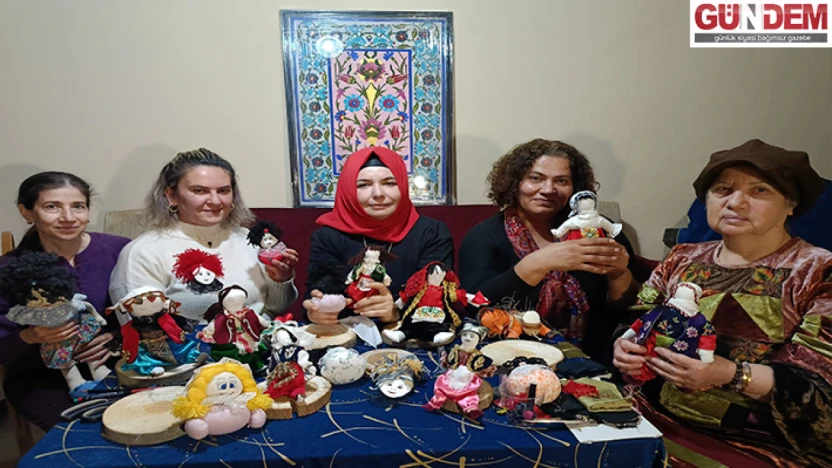 Geri dönüşümle üretilen bez bebekler Edirne'de dayanışmayı büyütüyor