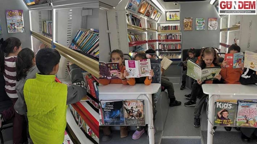 Gezici kütüphane kırsaldaki çocuklara okuma kapısı açıyor