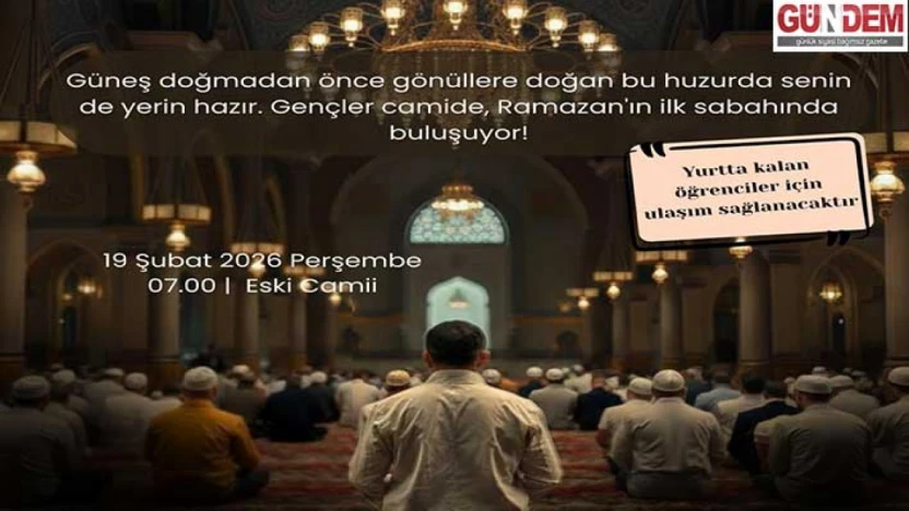 'Hoş Geldin Yâ Şehr-i Ramazan' çağrısıyla gençler Eski Cami'de