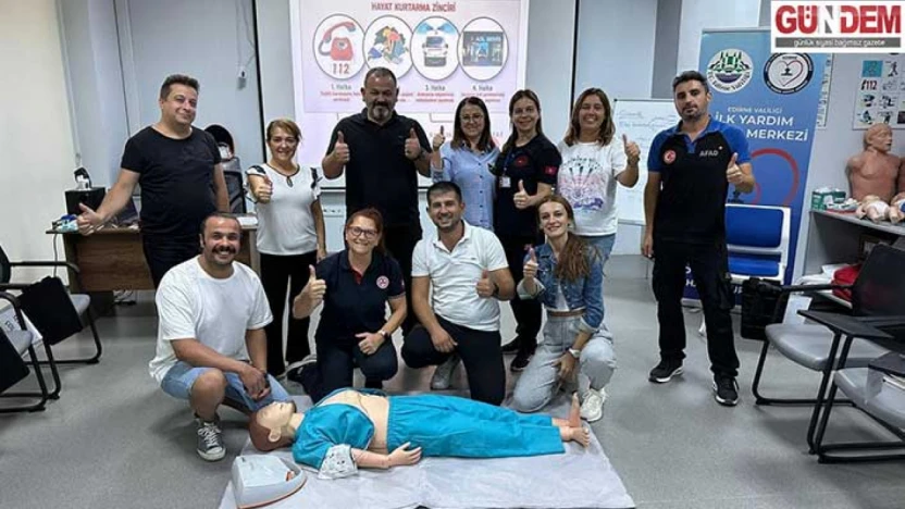 İlk yardım eğitimleri aralıksız devam ediyor