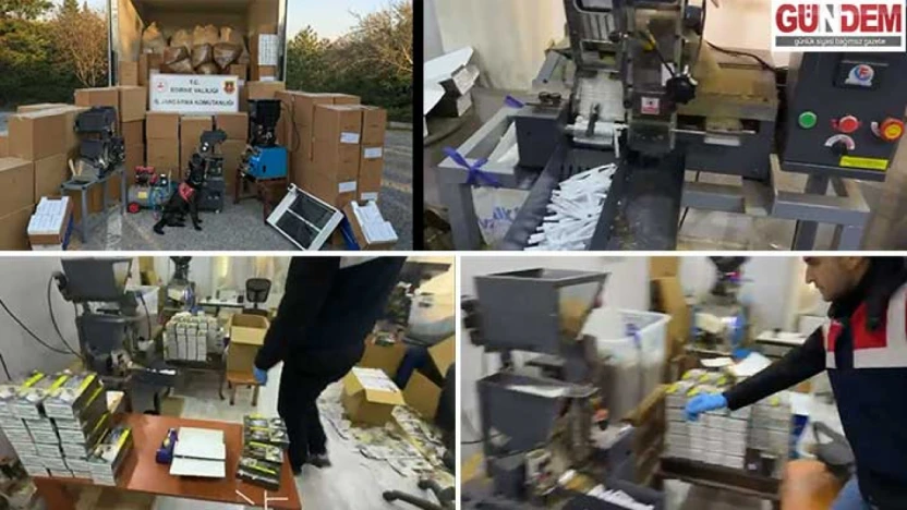 Kaçak sigara şebekesi çökertildi