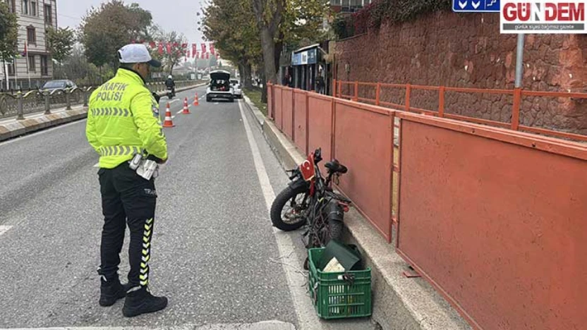 Kamyonla çarpışan elektrikli bisikletin sürücüsü yaralandı