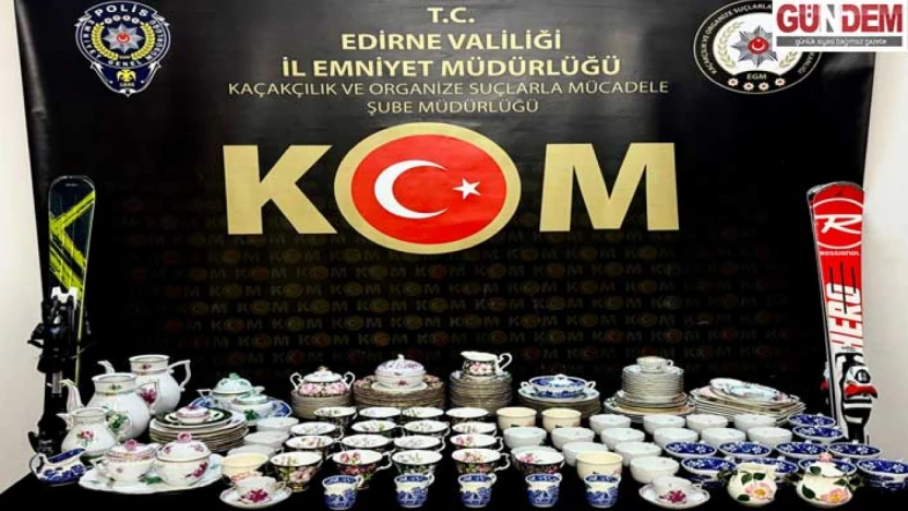 Kapıkule'de 128 el sanatı eseri ele geçirildi