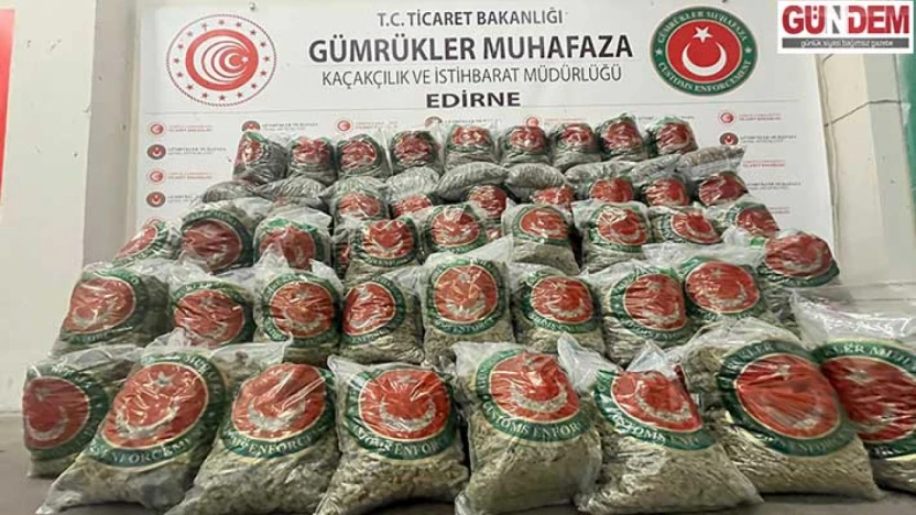 Kapıkule Gümrük Kapısı'nda 382 kilo esrar ele geçirildi