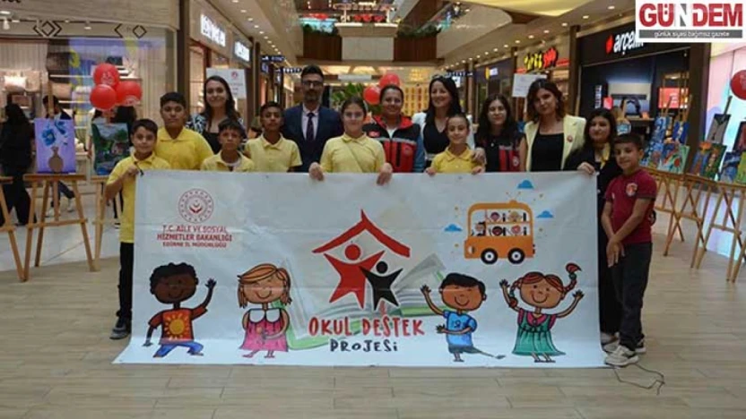 Karaağaç Ortaokulu öğrencilerinden el emeği sergisi