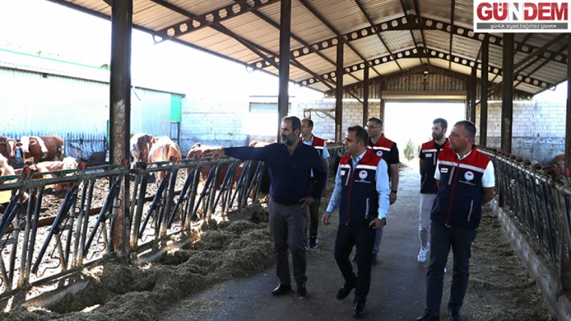Karayusuflu'da hayvancılık işletmesine inceleme gezisi