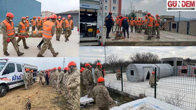 Keşan'da AFAD öncülüğünde arama kurtarma tatbikatı gerçekleştirildi