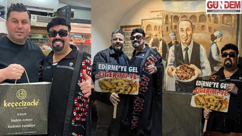 Kobra Murat, Edirne'nin markalarıyla buluştu