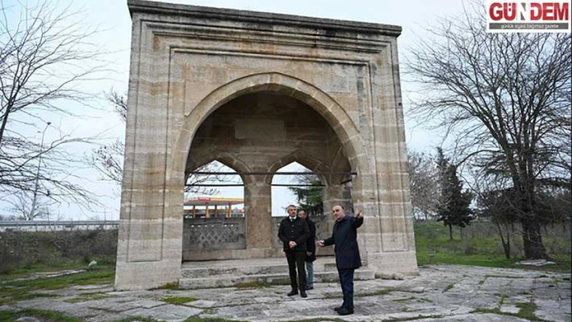 Köprü kalıntılarının bulunduğu alan ok meydanı ve yağlı güreş sahası olacak
