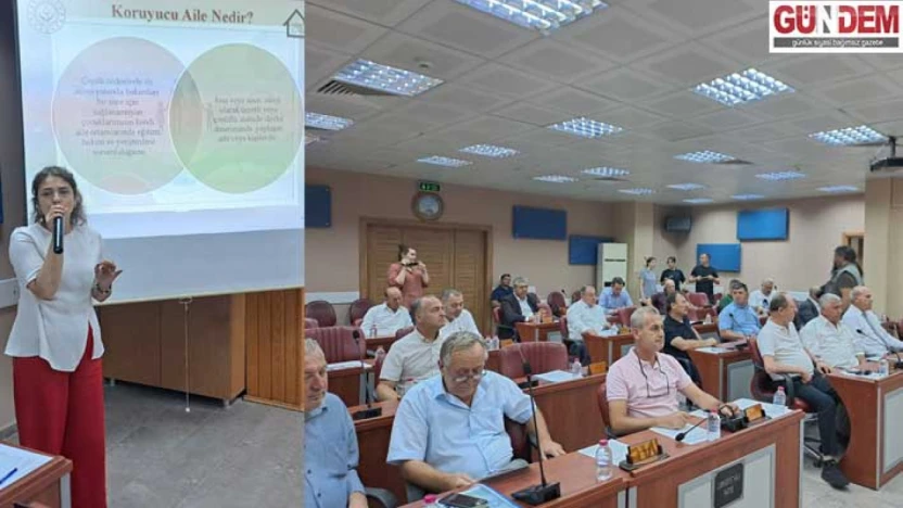 Meclis üyelerine koruyucu aile sunumu