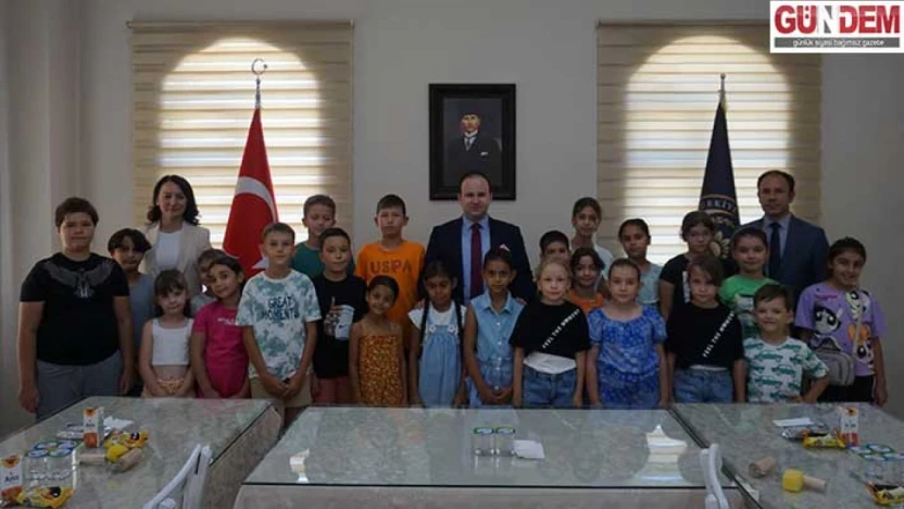Meriç'te çocuklar yaz okulunda hem eğleniyor hem öğreniyor