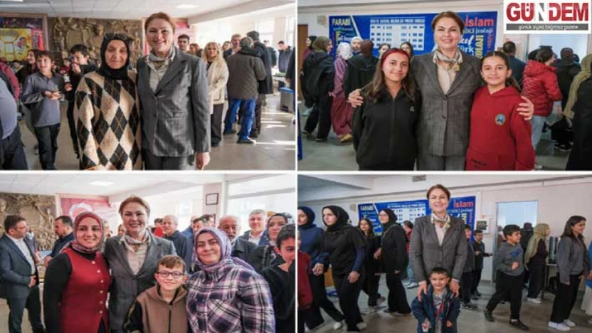 Öğrencilerin dayanışma kermesine yoğun ilgi