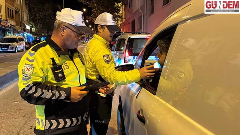 Polis ekiplerince trafik denetimi yapıldı