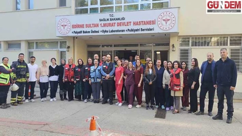 Psikiyatri servisinde gerçeğini aratmayan yangın tatbikatı