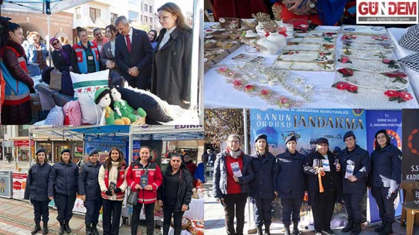 Saraçlar Caddesi'nde 25 Kasım İçin Güçlü Mesaj: 'Şiddete Karşı Birlikte Mücadele'