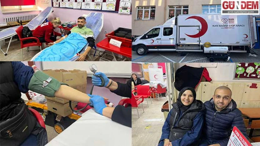 Şehit Asım İlkokulu'nda kan bağışı etkinliği