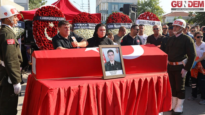 Şehit Üsteğmen Özsu memleketi Edirne'de son yolculuğuna uğurlandı