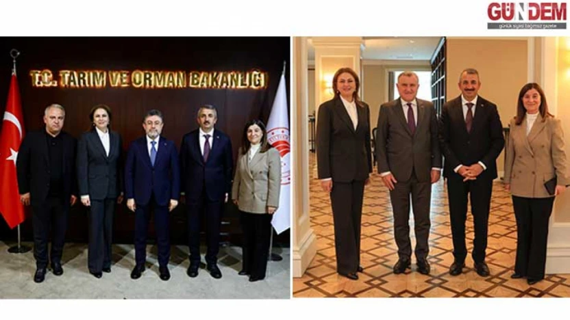 Sezer, Aksal ve İba, Bakan Yumaklı ve Bakan Aşkın Bak ile görüştü